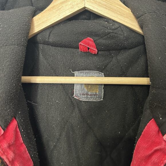 Vintage Carhartt Quilted Hooded Active Jacket “Red” J140 RED - Picture 7 of 8